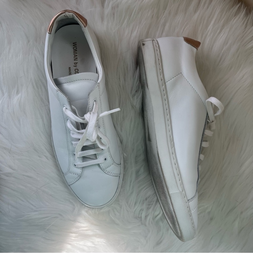 Common Projects Rose Gold & White Achilles Sneaker Size 37- fits an 8 - Picture 10 of 10